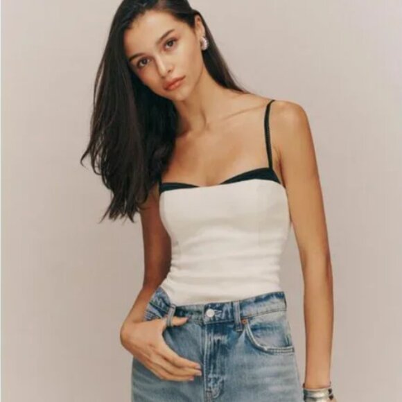 Reformation Tops - Reformation Melanie Top - Ivory